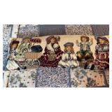 Tapestry doll pillow