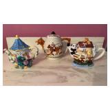 Fox hunt teapot/ etc