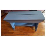 Blue bench