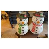 Snowman lanterns