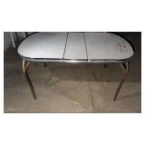 Vintage table in basement