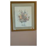 2 floral prints 21x24