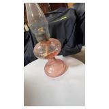 Oil lamp pink depression