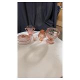 Pink depression pieces