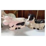 Cow cookie jar/ planter