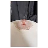 Pink depression serving tray