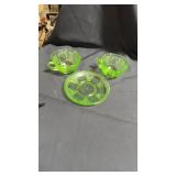 Uranium cups and one saucer