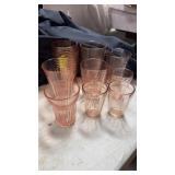 Pink depression cups  (9)