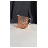 Milk pitcher pink depression