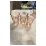 3 block optic pink depression tumbler