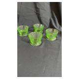 4 footed custard cups uranium