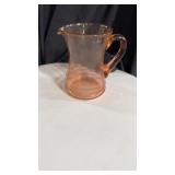 Pink depression pitcher