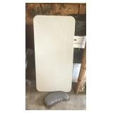 3 plastic folding chairs  2-6 foot and 1-3 foot