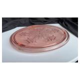 Pink cake plate