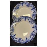 2 flow blue plates