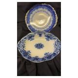 Flow blue bowl/ plate