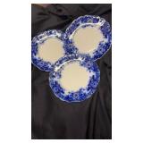 3 flow blue plates