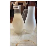 2 lamp chimneys