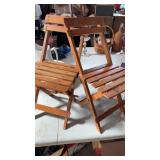 2 Childs folding chairs/ 1 damaged