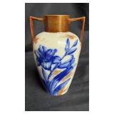 Adderley Flow blue vase with Lily accents 7ï¿½