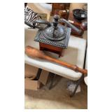 Coffee mill damaged/ wooden masher