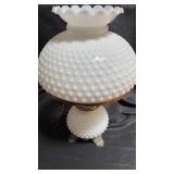 Milk glass lamp