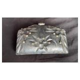 Purse 7x5ï¿½ possibly gray lucite (cracked)