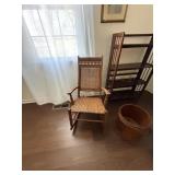 sewing rocker with cain bottom
