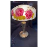 Reverse floral shade/ lamp 22ï¿½ Circa 1910