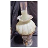 Clear/ floral lamp