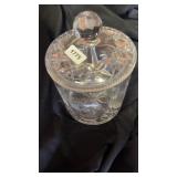 Heavy crystal biscuit jar 9ï¿½