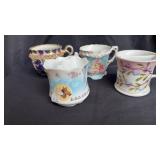 Mustache cups/ 1 damaged