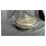Silver plate server engraved Stella