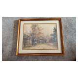 Sawyier Covered Bridge in Autumn 21x18