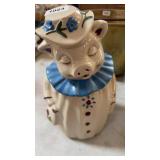 Pig cookie jar/ crack