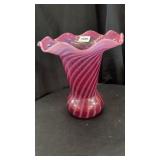 Cranberry vase 10ï¿½ Looks to be Fenton