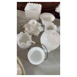 Milk glass grouping