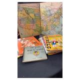 Map/ books