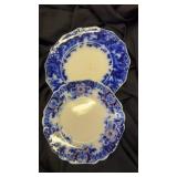 2 flow blue plates