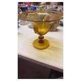 Large amber compote 9.5ï¿½