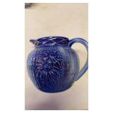 Large blue pitcher 7ï¿½