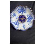 Blue floral bowl 9ï¿½