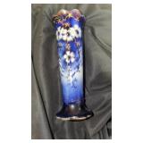 Blue floral vase 12ï¿½