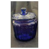 Cobalt biscuit jar 8ï¿½