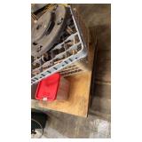 Rolling cart/ plastic trays