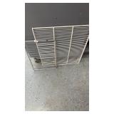 Metal shelves