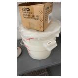 Plastic storage bowls