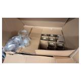 5 boxes of glass shakers