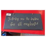 Yesterday sign