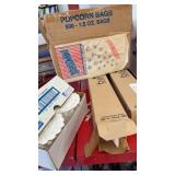 Popcorn bags/ doilies/ cups